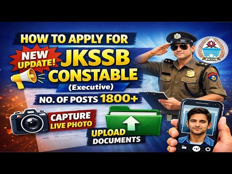 Apply for JKSSB Constable (Executuve) 2026 🔥 #jkssb #1815 #constable