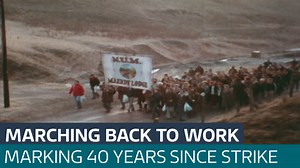 Forty years since miners strike came to an end and thousands marched back to work - Latest From ITV News