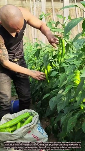 Efficient Techniques for Harvesting Large Peppers from Healthy Pepper Seedlings