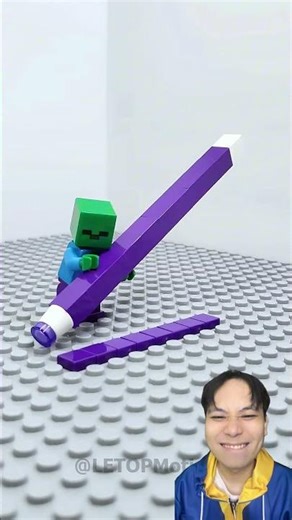 Thách zombie Minecraft vẽ được #greenscreen