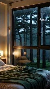 Relaxing Sleep Music with Window Rain Sounds for Healing and Stress Relief