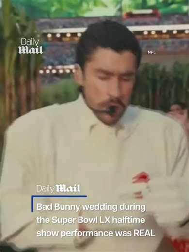 Bad Bunny Invites Fans to Marry During Super Bowl Show