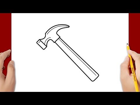 Cómo dibujar un martillo