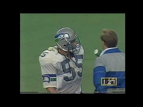 Brian Bosworth 17 Tackle Playoff Game vs Houston