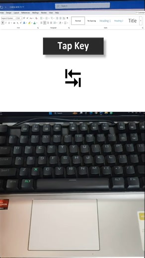 Tap key short key | #windows #typing #computer #tricks #shorts