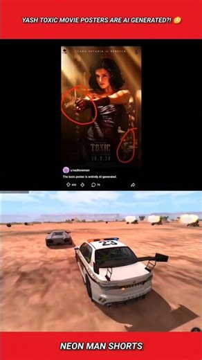 Yash Toxic Movie Posters are AI Generated?! 😳 #shorts