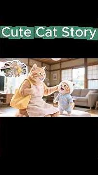 Cute Cat School Story | Cat Gets Homework and Shares It with Mom #cat