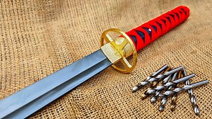 How to Forge a Wootz Katana from Old Drills: A Blacksmithing Masterclass