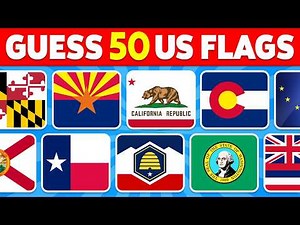 Guess the US State by the Flag Quiz 🚩 | Can You Guess All 50 U.S. Flags?