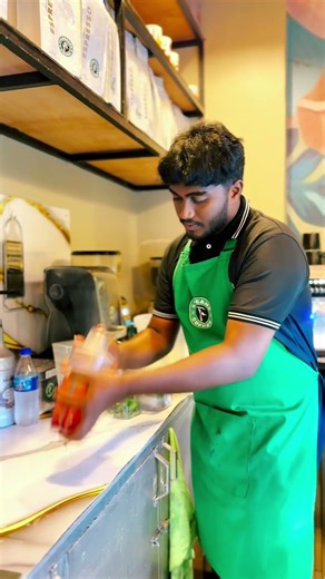 How Café Coffee is Made | Relaxing Barista Video #shorts