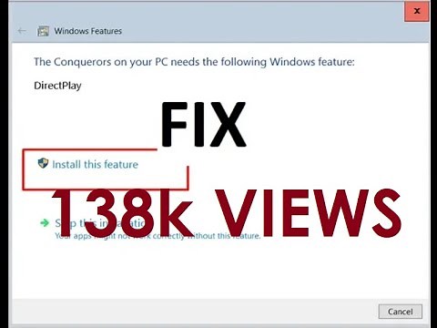 DirectPlay Windows 10 #directplay
