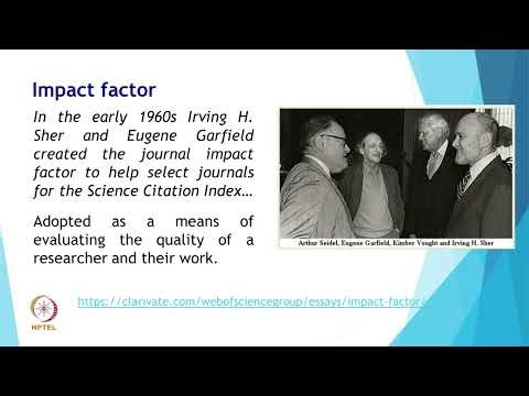 LECTURE 6 - Understanding Research Metrices : Author, Journal and Article Level Metrices