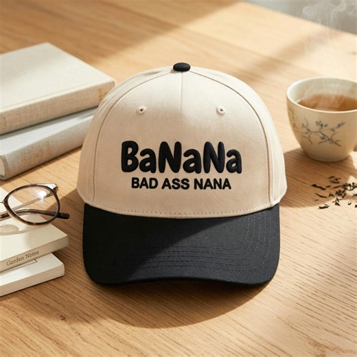 Banana Bad Ass Nana Embroidered Trucker Cap, Best Nana Gigi Embroidery Hat, Mothers Day Cap, Badass Grandma Ever, Grandma Gifts - Etsy