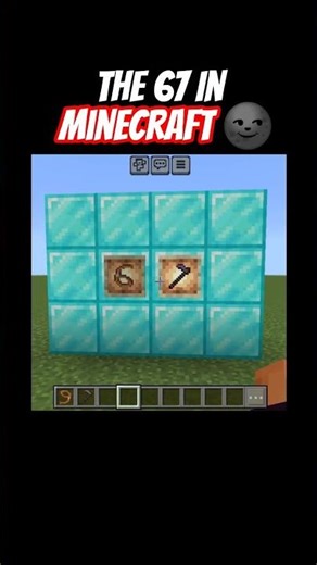 The 67 In Minecraft 🤯🌚 #shorts