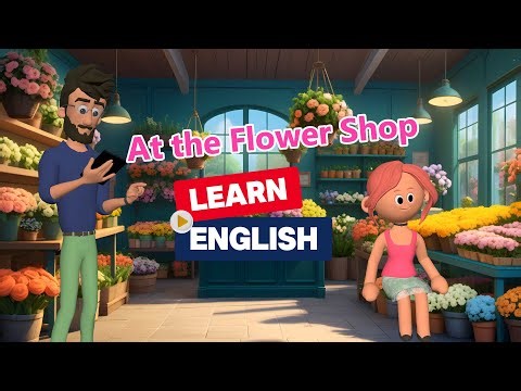 🌸 At the Flower Shop | English Conversations | Improve Your English