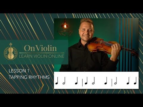 On Violin - Tapping Quarters and Half Notes