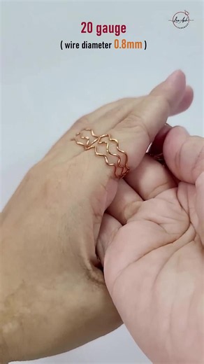 DIY wavy wire rings: Easy step-by-step tutorial for beginners