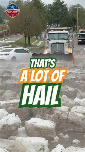 OH HAIL! BRING OUT THE SNOWPLOW! #weather