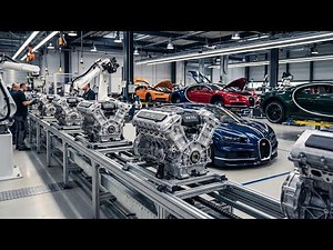 Inside the Bugatti W16 Engine Factory – How the 1500HP Hypercar Engine Is Made