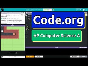 Code.org Lesson 6.6A Methods with Parameters | Tutorial with Answers | Unit 1 CSA