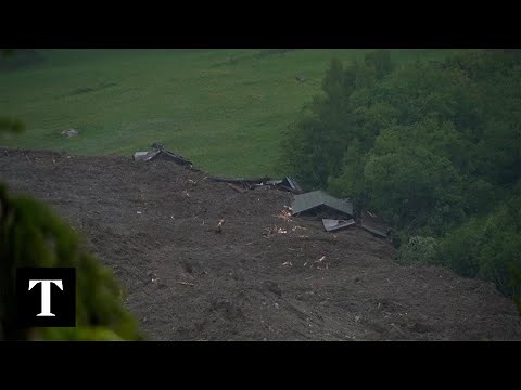 Person Missing after Rockslide buries Swiss Village