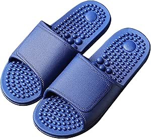 Acupressure Massage Slippers Reflexology Sandals for Foot Pain Relief Plantar Fasciitis for Women Acupuncture Slippers Arthritis Neuropathy Pain Non-Slip Massage Sandals