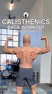 Beginner Calisthenics Back Workout - No Equipment Needed