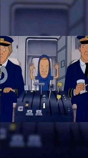 The Great Cornholio Nearly Causes a Plane Crash! 😂✈️#shorts