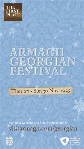57 reactions | Start your festive season with a charming weekend at Armagh Georgian Festival from 27–30 November ✨ Discover Georgian tours, inspiring literary talks, artisan market stalls, and a captivating evening at the opera. Make it a weekend to remember with exclusive accommodation offers to enjoy! Plan your visit ➡️ VisitArmagh.com/Georgian #ArmaghGeorgianFestival25 | Visit Armagh | Facebook