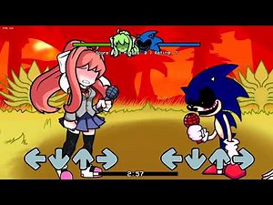 Too Slow but Monika vs Sonic.exe
