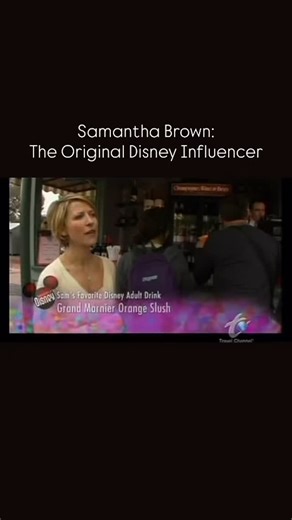 Disney History on Instagram: "With all the excitement around Stacey appearing in a Walt Disney World commercial, let’s not forget the original Disney influencer: Samantha Brown. Her Season of Disney series was the perfect way to experience the parks from home. Here she is recommending the Grand Marnier Slush in EPCOT’s France Pavilion, drink you can still enjoy today."