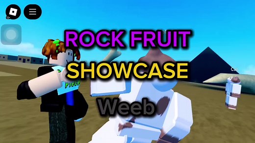 Rock Fruit Showcase in Blox Fruits Gameplay