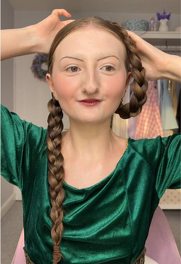 Historically Accurate Medieval Hair and Makeup Tutorial