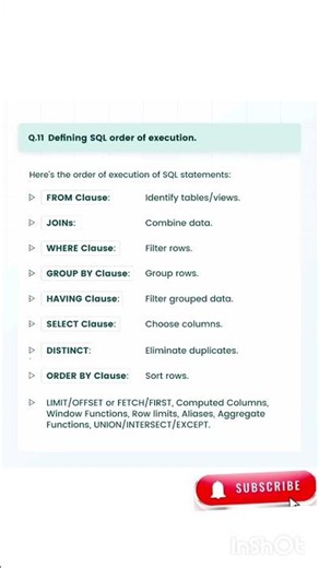 Must know SQL Questions and Answers #sql #coding #tech