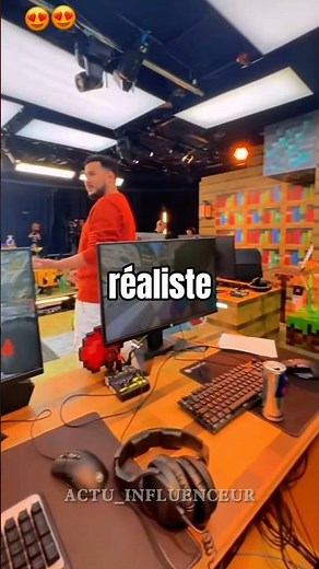 Michou dans Minecraft 😨❤️ #elsabois #michou