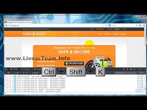 RapidGator Premium Account Login Using JavaScript (Firefox)