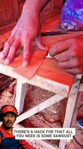 The Genius Way to Fix Flawed Wood Using SAWDUST! #diy #woodworking #lifehacks