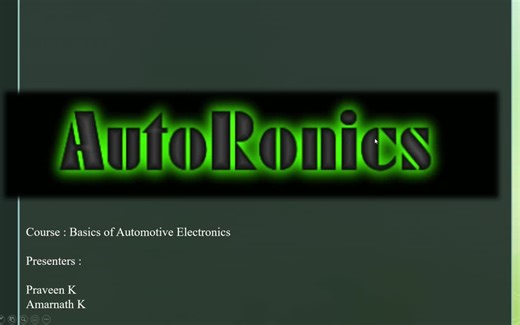 【汽车电子基础知识】Basics of Automotive Electronics