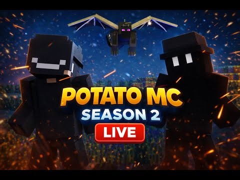 🥔🔥 POTATO MC LIVE NOW! 🔴 Java SMP | Public Server | Hindi #MinecraftLive #PotatoMC