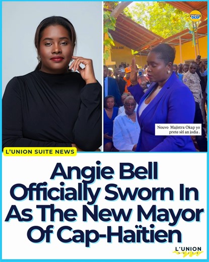 On August 20, Angie Bell was officially sworn in as the new mayor of Cap-Haïtien, #Haiti, in a ceremony attended by members of the judiciary, the press, and the broader community. Appointed by Haiti’s Council of Ministers, Mayor Bell steps into her role as president of the municipal commission, marking a historic moment for the city as she becomes its first Haitian-American mayor.⁠ ⁠ Cap-Haïtien, a vibrant coastal city and a key historical and cultural hub, faces a multitude of challenges that w