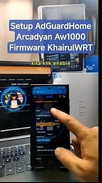 Setup AdguardHome Modem 5G Arcadyan Aw1000 Firmware KhairulWRT NSS V3