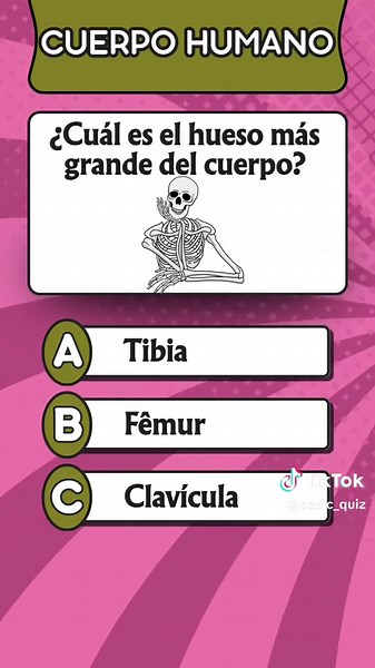 Cuerpo Humano #quiz #cuerpohumano #quiztime #preguntasyrespuestas #anatomy #conocimiento #aprender #quizshow #trivia