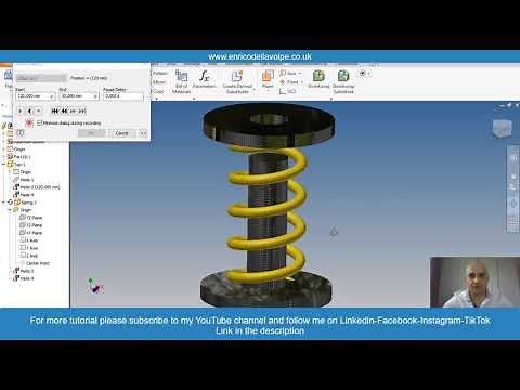 Video Tutorial: How to make a spring animation in just 3 minutes with Autodesk Inventor