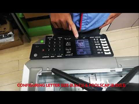 Configuring Paper Size on Sharp AR-6020 NV, AR-6023NV and AR-6031NV