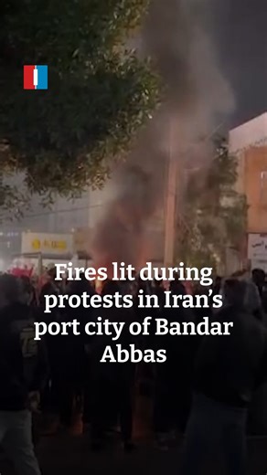 Protesters in the southern port city of Bandar Abbas set fires in the streets overnight on Wednesday and chanted, “Neither Gaza nor Lebanon, my life for Iran,” according to videos received by Iran International. | Iran International - English