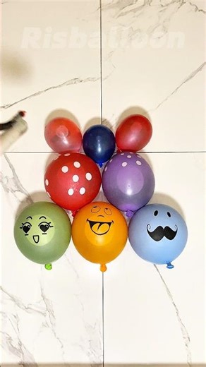 Sharp Needle vs Colorful Water Balloons – Perfect Pop ASMR #asmr #satisfying #short