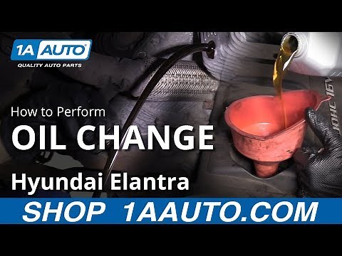 How to Perform Oil Change 07-10 Hyundai Elantra