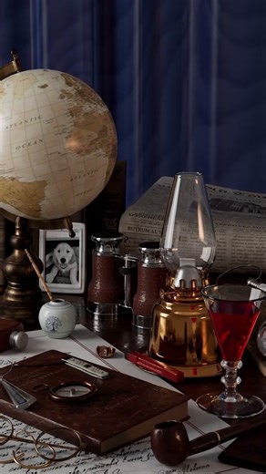 Full Sail University on Instagram: "Cartographer Table created by Full Sail Computer Animation student Juan Quintero. Software Used: Maya, Substance 3D Painter, Photoshop artstation.com/juanes19art"