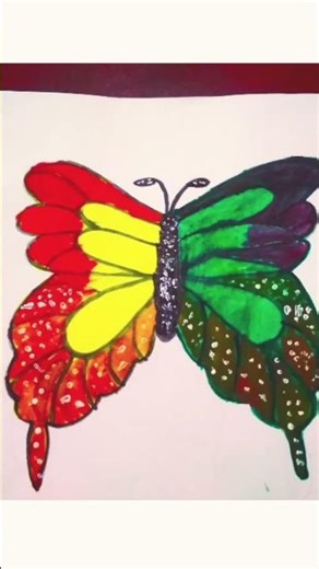 ###How to draw butterfly 🦋🦋 by pastel colours painting
