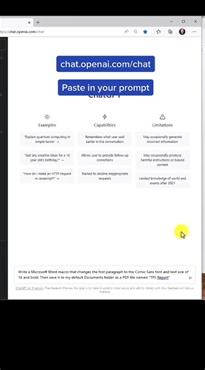 Automate Word with ChatGPT 🤖 #tiktokteachers #officetips #techtips #studenthacks #learnontiktok #microsoftword #chatgpt #Microsoft #word #wordtips | Mike Tholfsem